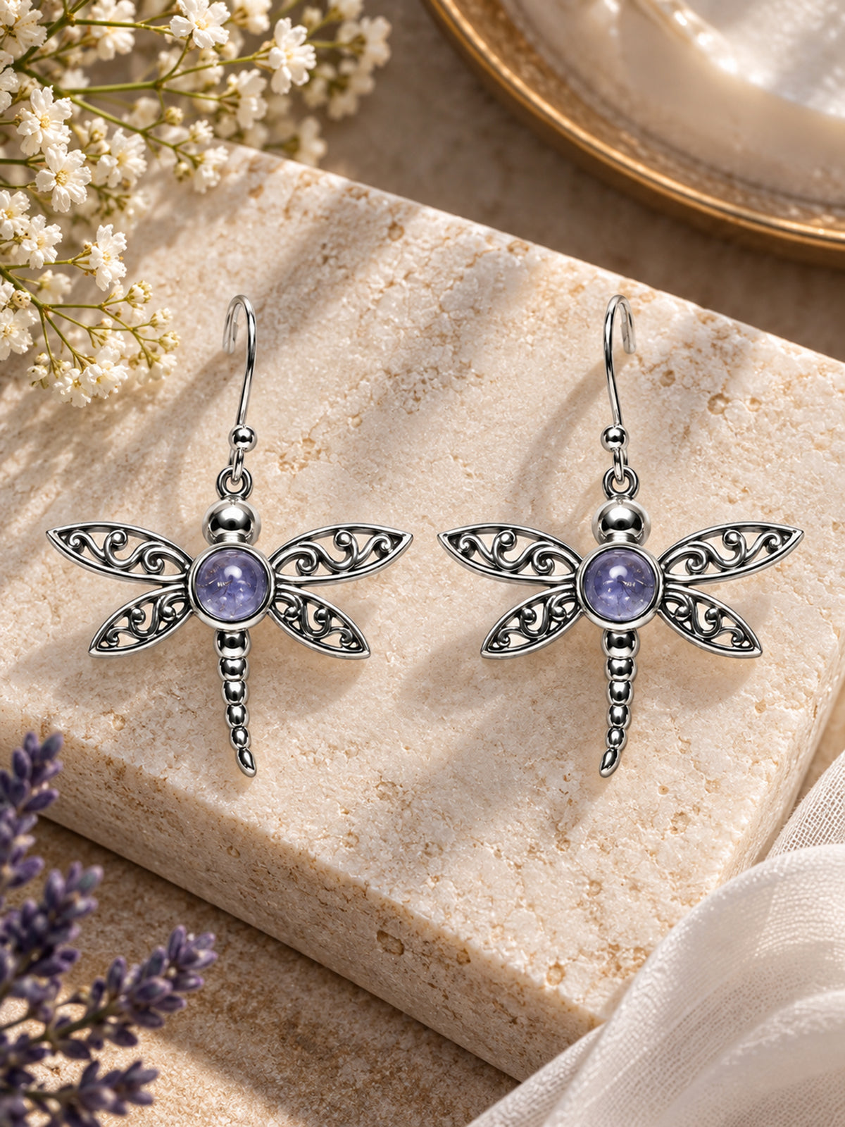 Wings Tanzanite Earrings