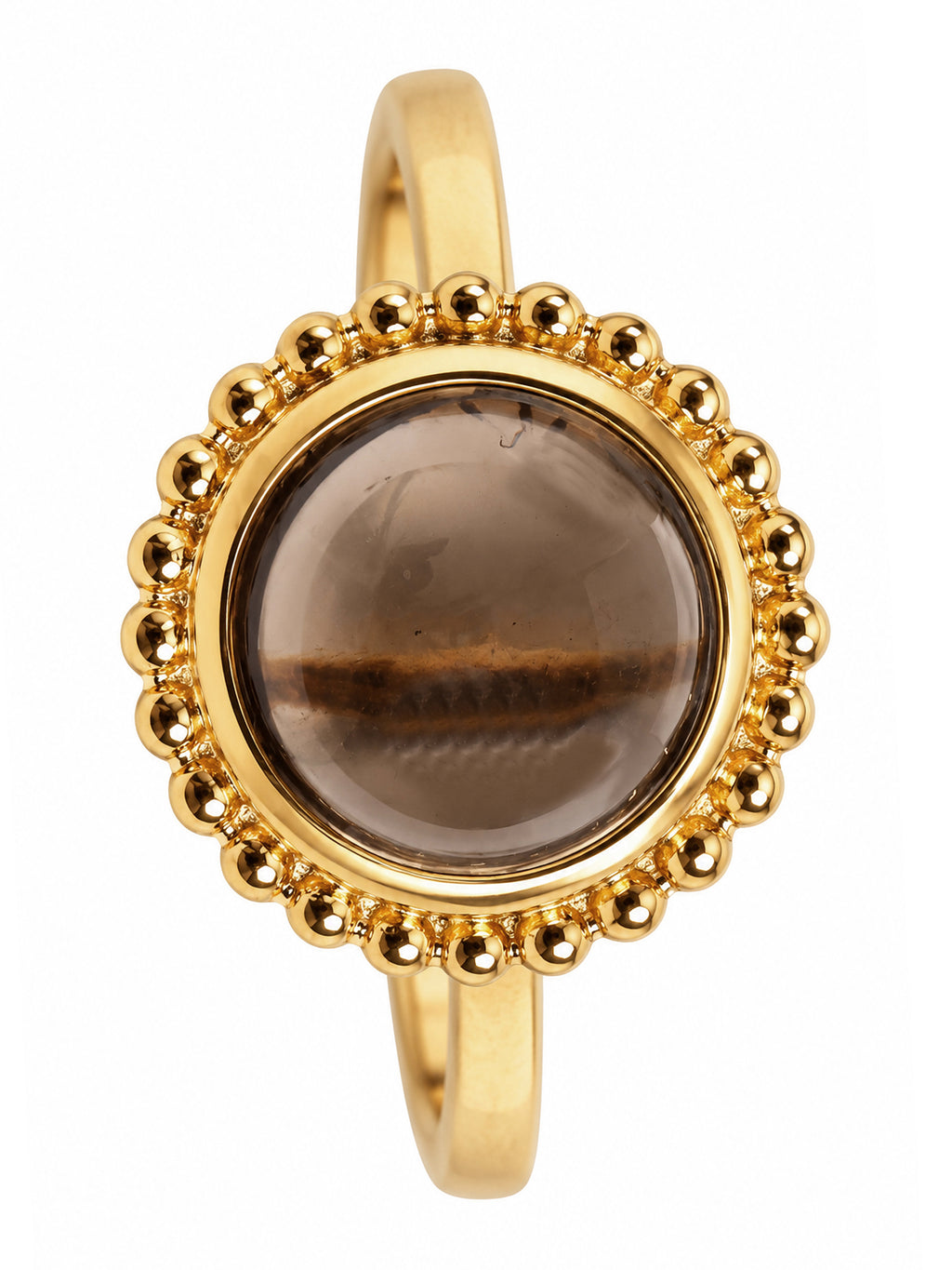 Golden Dusk Smokey Quartz Ring