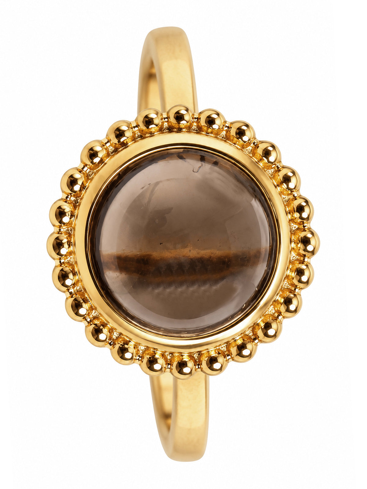 Golden Dusk Smokey Quartz Ring