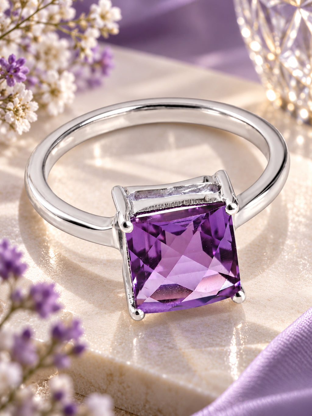 Prism Amethyst Ring