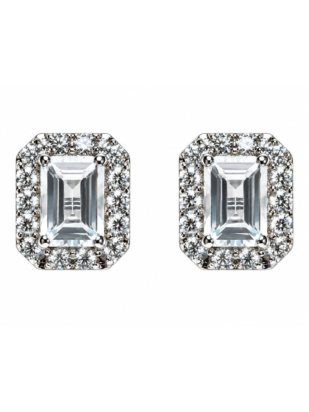 Ocean Halo Blue Topaz Earrings