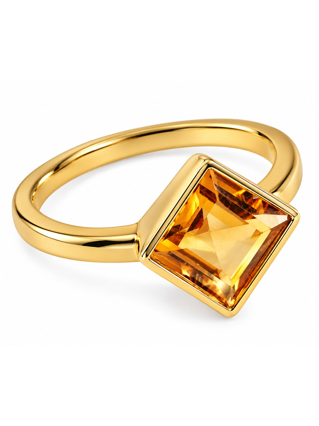 Solara Citrine Ring