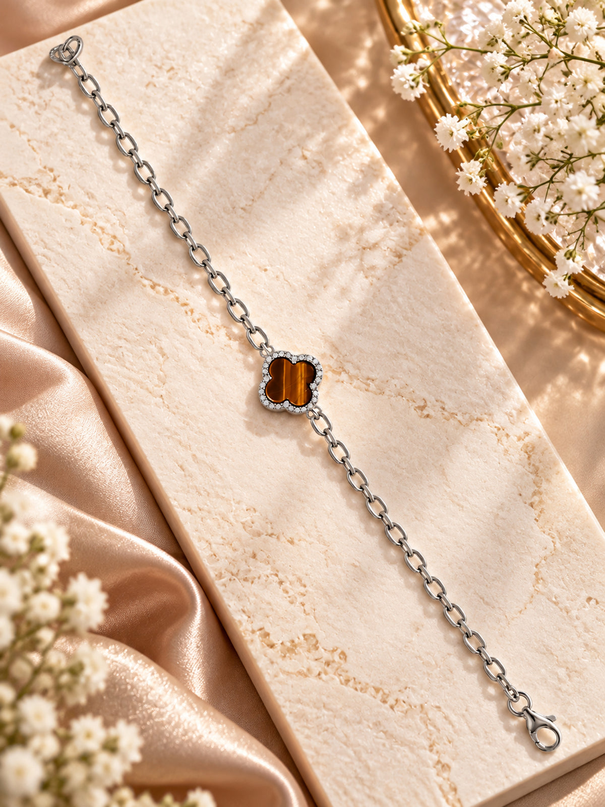 Van Cleef Tiger's Eye Bracelet