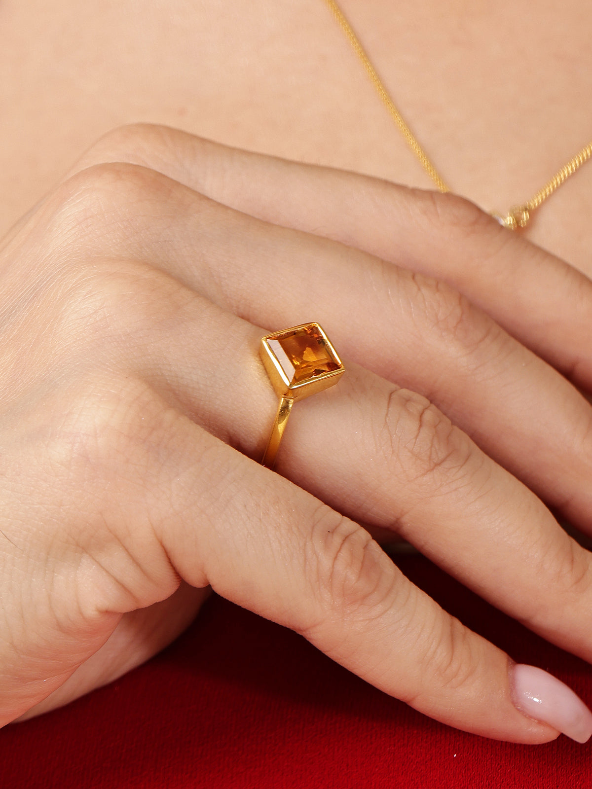 Solara Citrine Ring