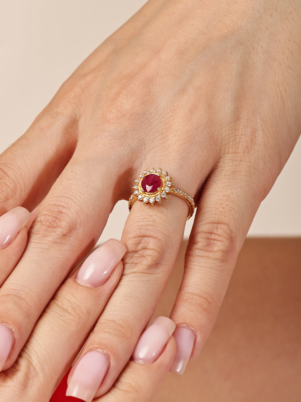 Royal Flame Ruby Ring