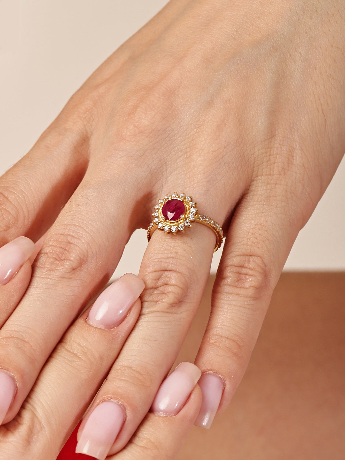 Royal Flame Ruby Ring