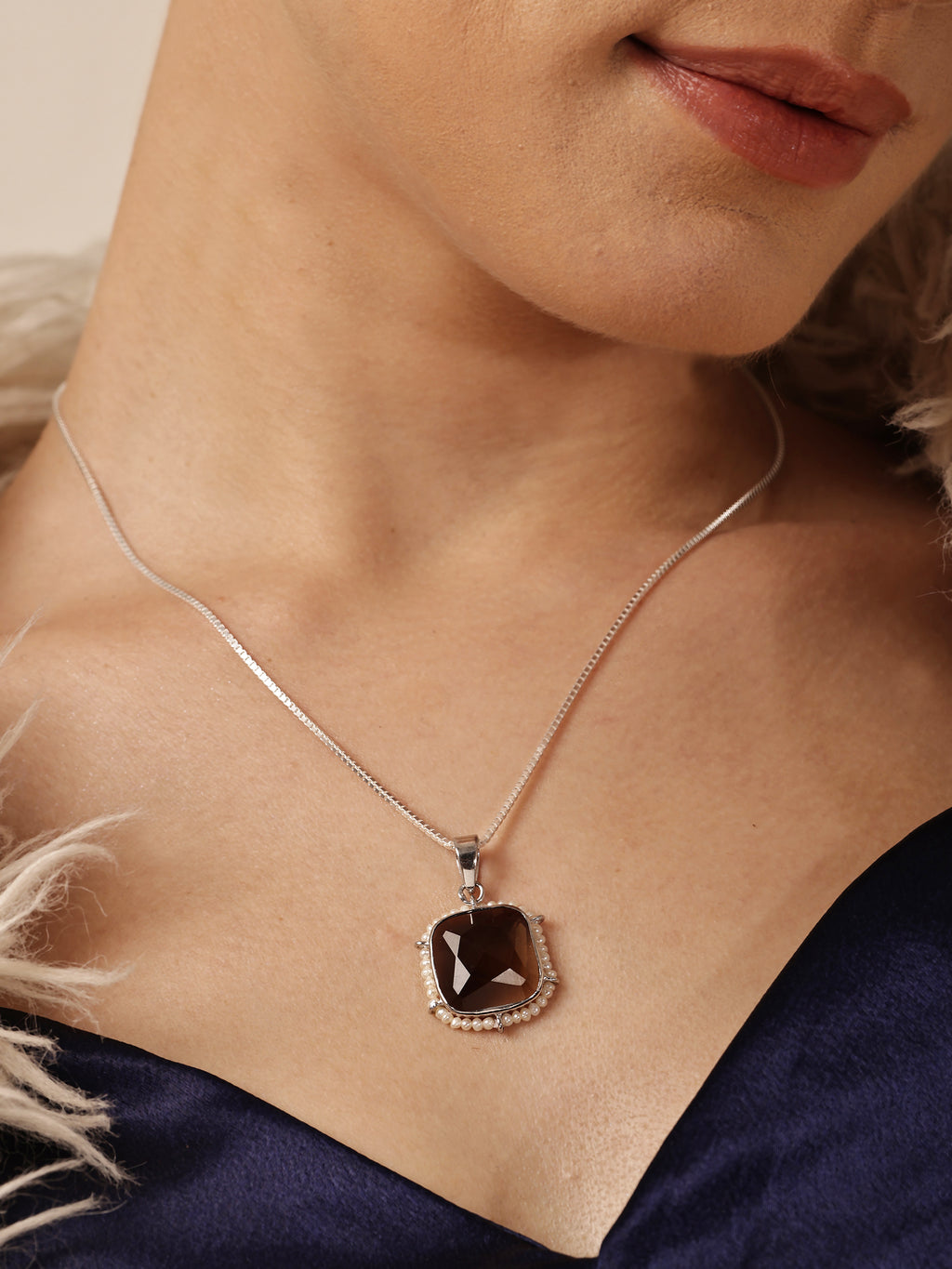 Dusk Royale Smokey Quartz Pendant Set