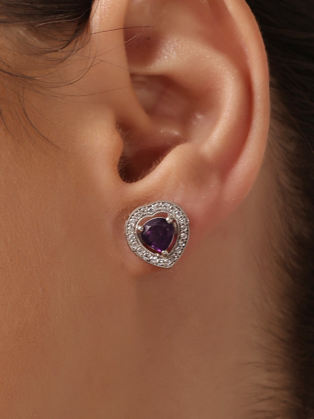 Love Amethyst Pendant Set