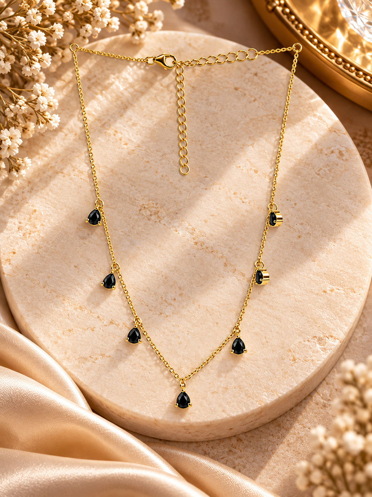 Midnight Black Onyx Chain