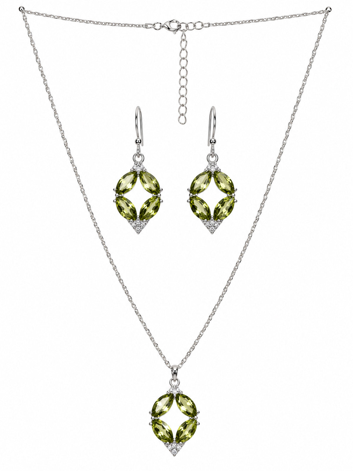 Verdant Peridot Chain Set