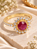 Royal Flame Ruby Ring