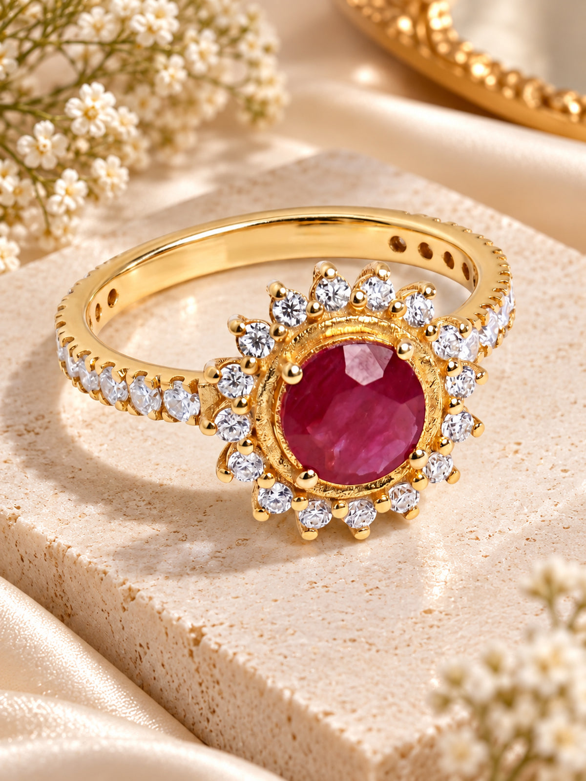 Royal Flame Ruby Ring